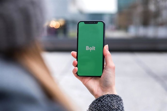 Archivo - La aplicación de la empresa de transporte y movilidad Bolt.