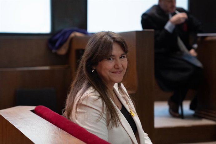La presidenta de Junts, Laura Borrs, durant el judici