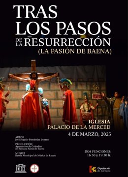Cartel de 'Tras los pasos de la Resurrección' (La Pasión de Baena).