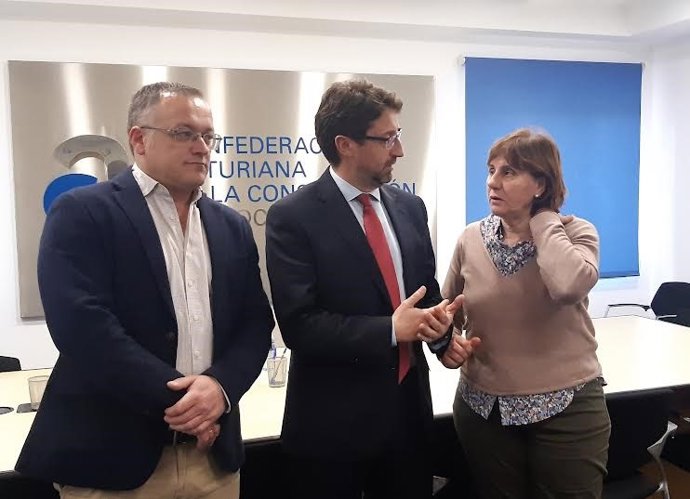 Joel García, Enrique Fernández y Pilar Varela