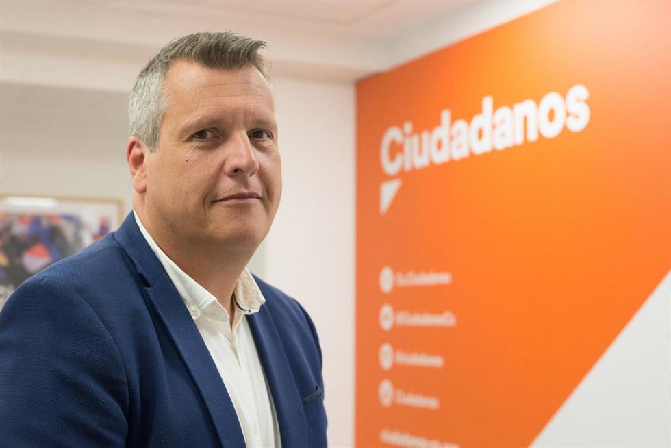 Archivo - Carlos Cuadrado en la sede de Ciudadanos en Madrid (España).