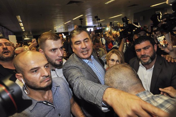 Archivo - El exdirigente georgiano Mijail Saakashvili