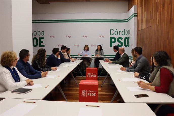 Reunión de la ministra Raquel Sánchez con alcaldes y candidatos socialistas a las Elecciones Municipales del 28 de mayo en Córdoba.