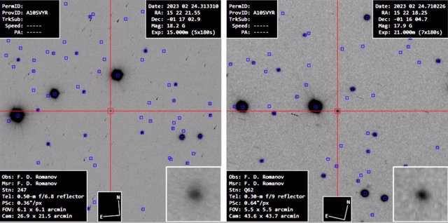 Nuevo cometa C/2023 A3 (Tsuchinshan-ATLAS) captado por los telescopios iTelescope.Net  desde Chile y Australia el 24 de febrero