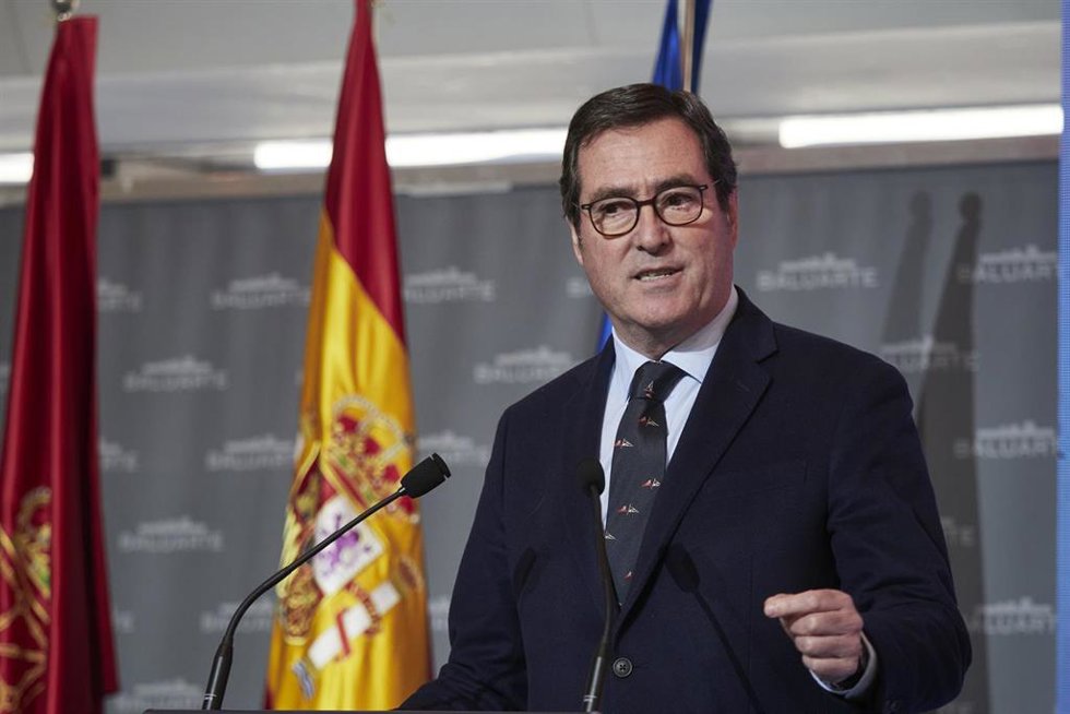 El presidente de la CEOE, Antonio Garamendi.