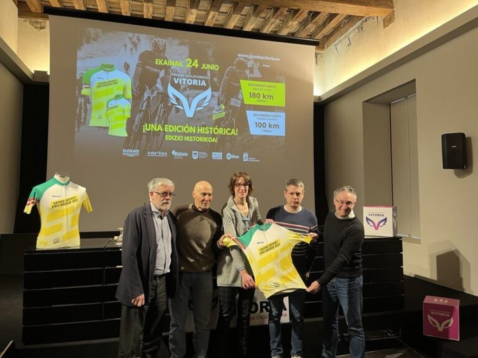 Presentación de la prueba ciclista 'La Vitoria'