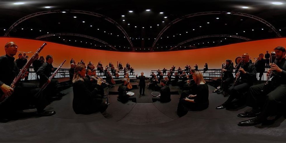 Imagen del proyecto inmersivo 'Bolero' de Ravel que se puede ver en CaixaForum de Barcelona