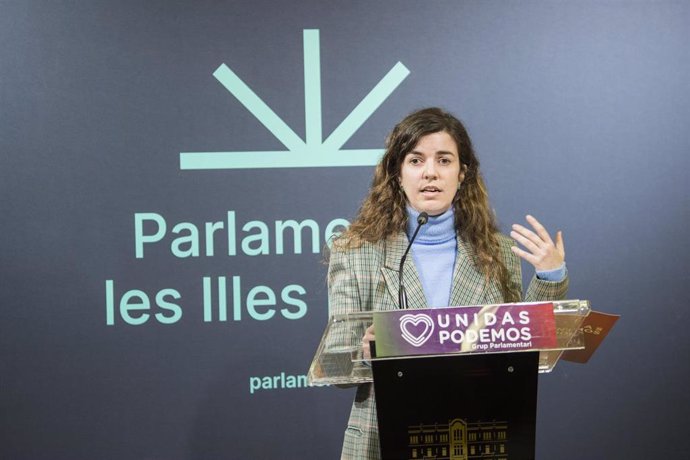 La portavoz adjunta de Unidas Podemos en el Parlament, Esperana Sans