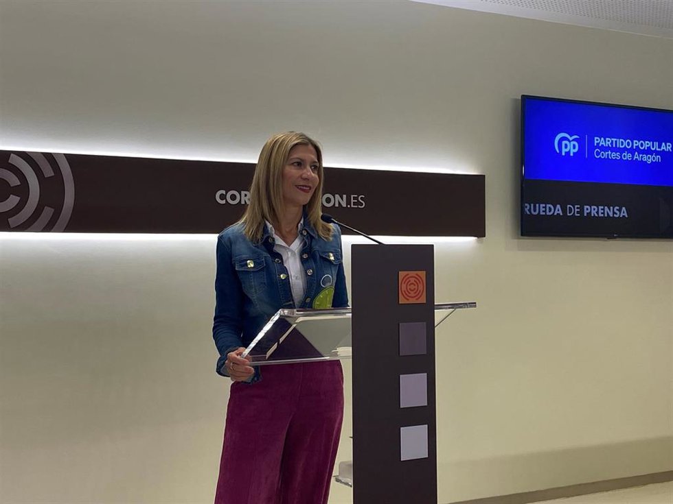 La portavoz del PP en las Cortes de Aragón, Mar Vaquero.