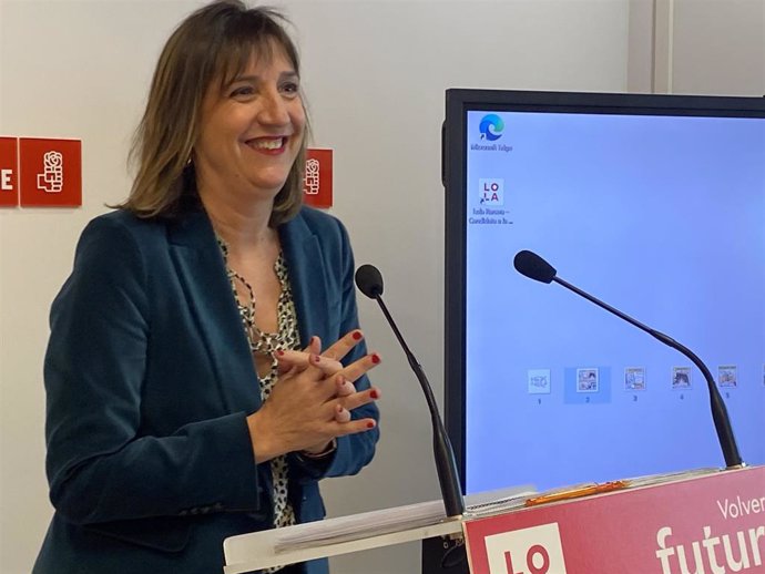 La candidata del PSOE a la alcaldía de Zaragoza, Lola Ranera.