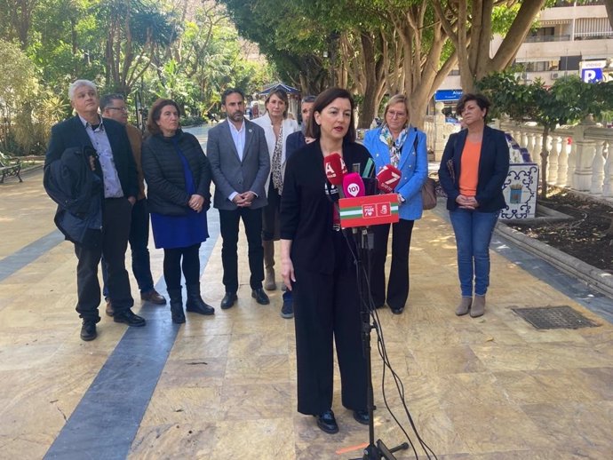 La portavoz del Grupo Socialista en el Senado, Eva Granados, en Marbella.