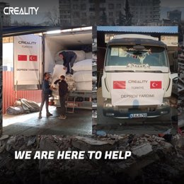 Crealitys emergency supplies arrived at the warehouse in Osmaniye on February 26.