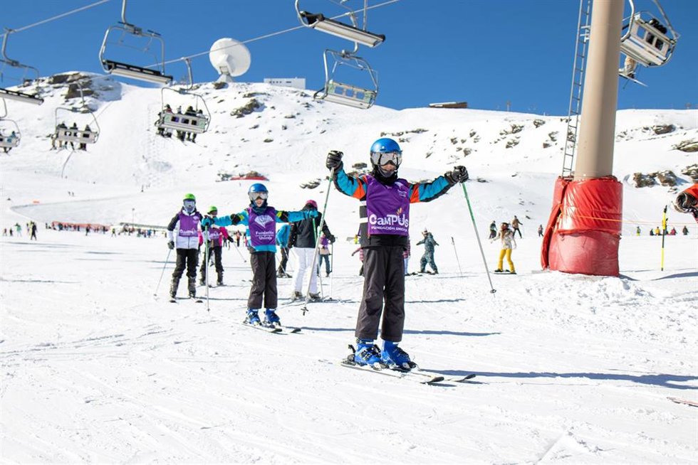 Campus Nieve de la Fundación Unicaja, en Sierra Nevada