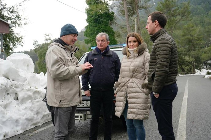 La presidenta del PP balear, Marga Prohens, ha visitado este jueves la Serra de Tramuntana.