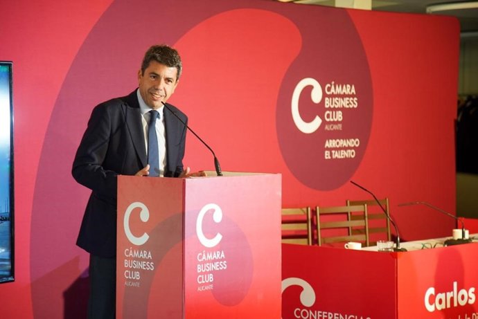 El presidente del PPCV, Carlos Mazón.