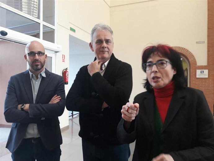 Nacho Álvarez, junto a Héctor Illueva y Marisa Saavedra