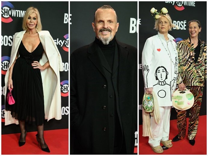Miguel Bosé ha estrenado su 'biopic', 'Bosé', rodeado de rostros conocidos