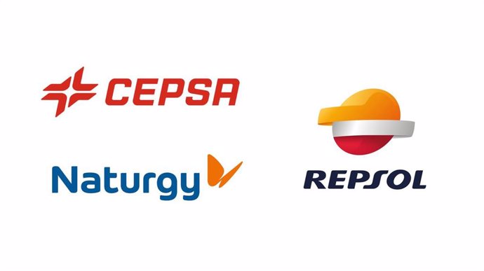 Logos de Repsol, Cepsa y Naturgy
