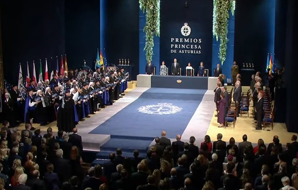Archivo - Inicio de la gala de los Premios Princesa de Asturias 2022