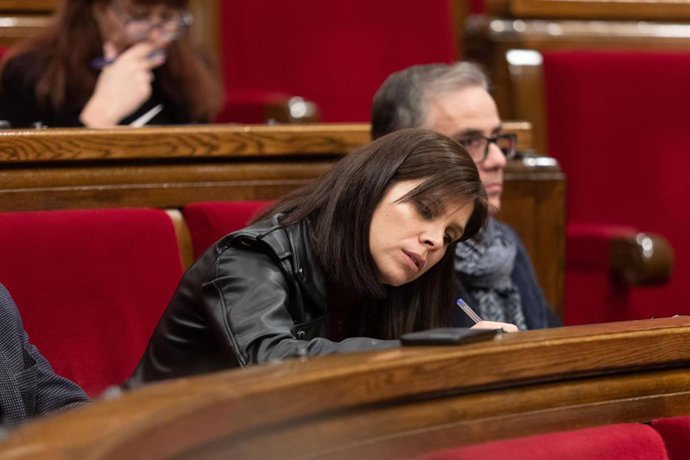 Archivo - La secretaria general adjunta de ERC y portavoz del partido, Marta Vilalta, durante una sesión plenaria en el Parlament, a 24 de enero de 2023, en Barcelona, Catalunya (España).  