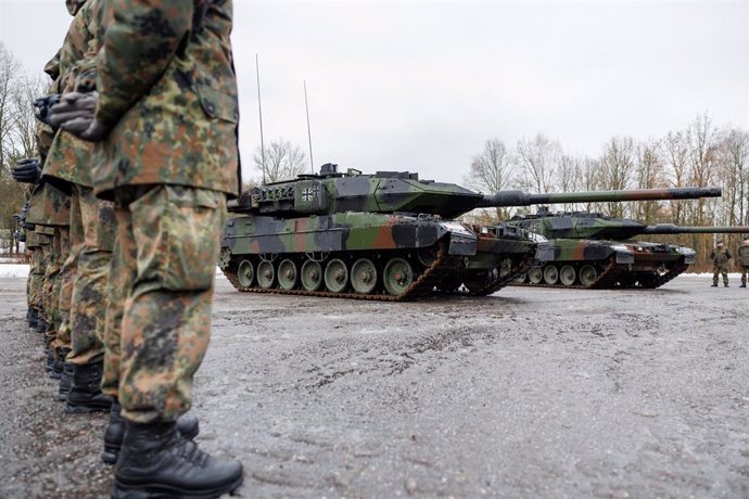 Tanques Leopard 2 A7V al servicio de las Fuerzas Armadas de Alemania