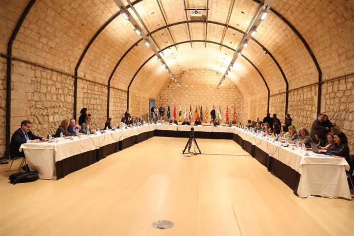 Asistentes a la conferencia sectorial de Justicia, en el Baluard Museu d'Art Contemporani de Palma.