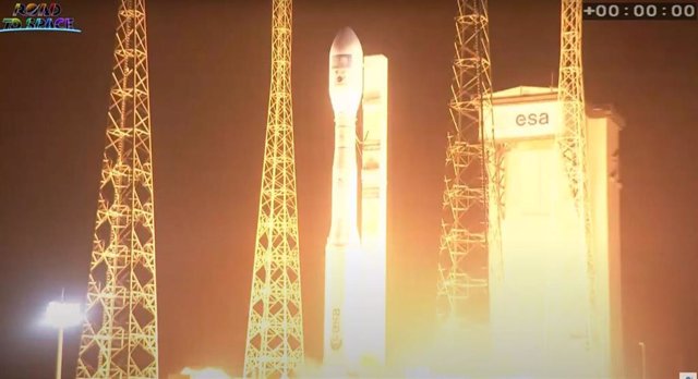 Archivo - Lanzamiento de la fallida primera misión comercial del cohete Vega C