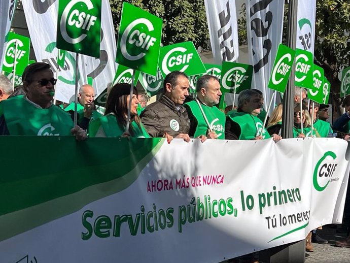 Manifestación CSIF Andalucía  por el Día del Empleado Público