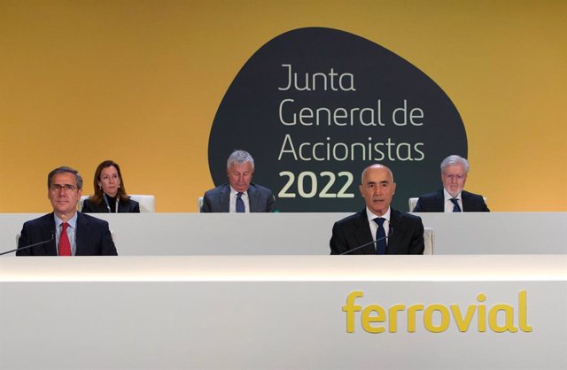 Archivo - Junta de accionistas de Ferrovial de 2022