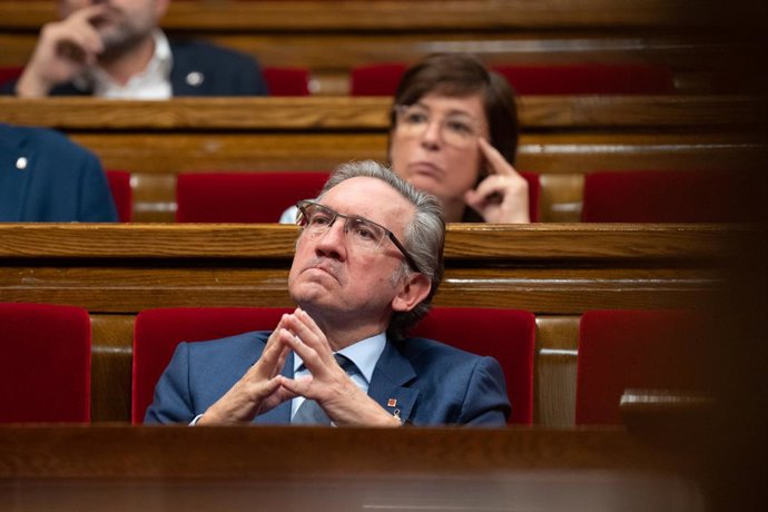 Archivo - Arxivo - El conseller d'Economia i Hisenda de la Generalitat, Jaume Giró, durant un ple en el Parlament, a 4 d'octubre de 2022, a Barcelona, Catalunya (Espanya).