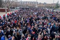La vecindad se concentra de nuevo hoy  contra "la destrucción de parques por las obras de ampliación de la Línea 11"