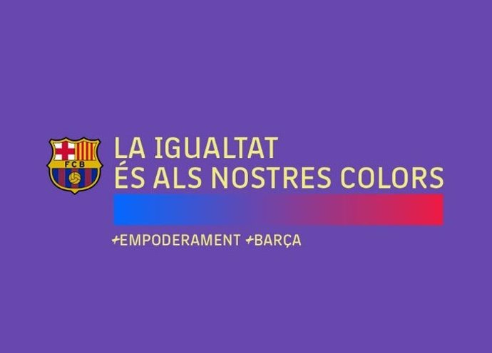 El FC Barcelona presenta un nuevo color oficial, el 'Lila Bara', para reivindicar la igualdad