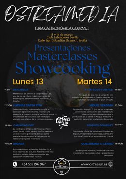 Cartel de la Feria Gastronómica Gourmet Ostreamedia