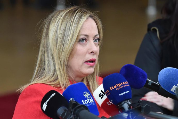 La primera ministra de Italia, Giorgia Meloni