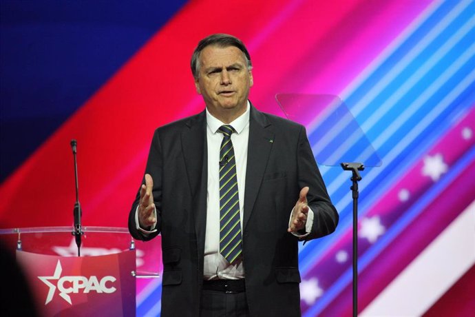 El expresidente brasileño Jair Bolsonaro en la CPAC