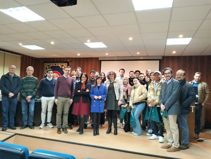 La directora de Movilidad y Litoral, Marina Munuera, durante su participación en la 'Charla con egresados ECIM' de la UPCT