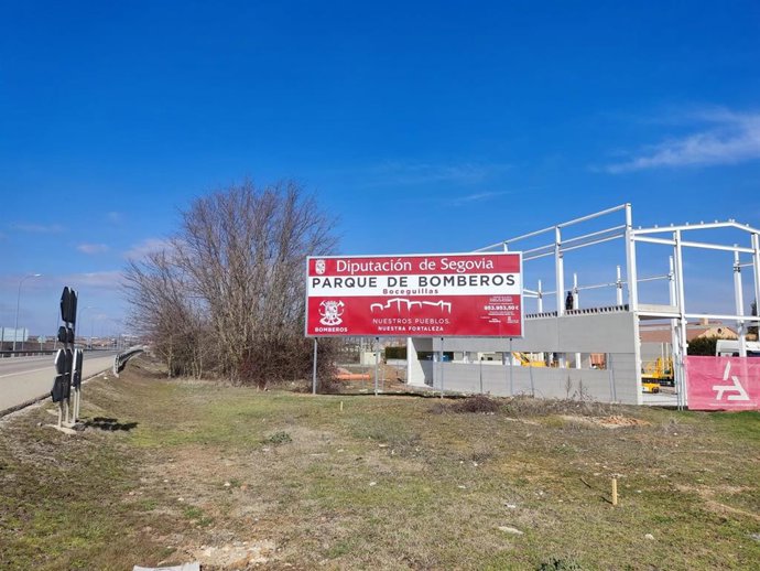 La obras de los dos parques de bomberos de la Diputación de Segovia marchan al "ritmo esperado" con el 25% ejecutado