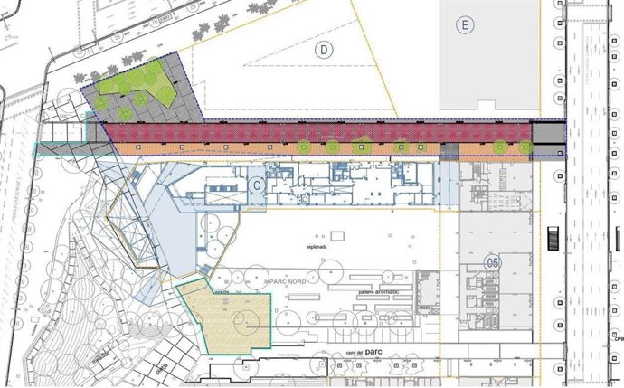 Plano de la nueva calle Antonio Santiburcio del barrio de Sant Andreu de Barcelona
