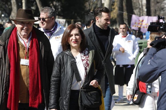 La vicealcaldesa Sara Fernández en la fiesta de la Cinco¡marzada