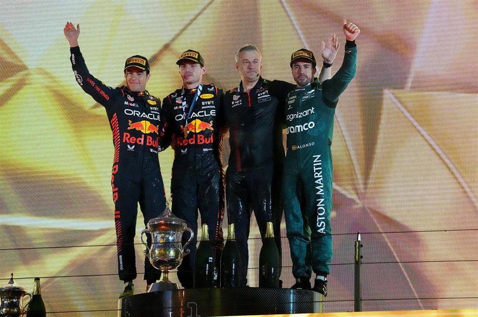 Podio del Gran Premio de Baréin