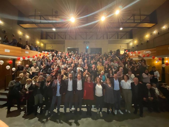 La secretaria general del PSIB-PSOE y presidenta del Govern balear, Francina Armengol,  en el acto de presentación de los candidatos municipales, insulares y autonómicos con una lista liderada por Susana Mora, al Consell y Marc Pons, al Parlament