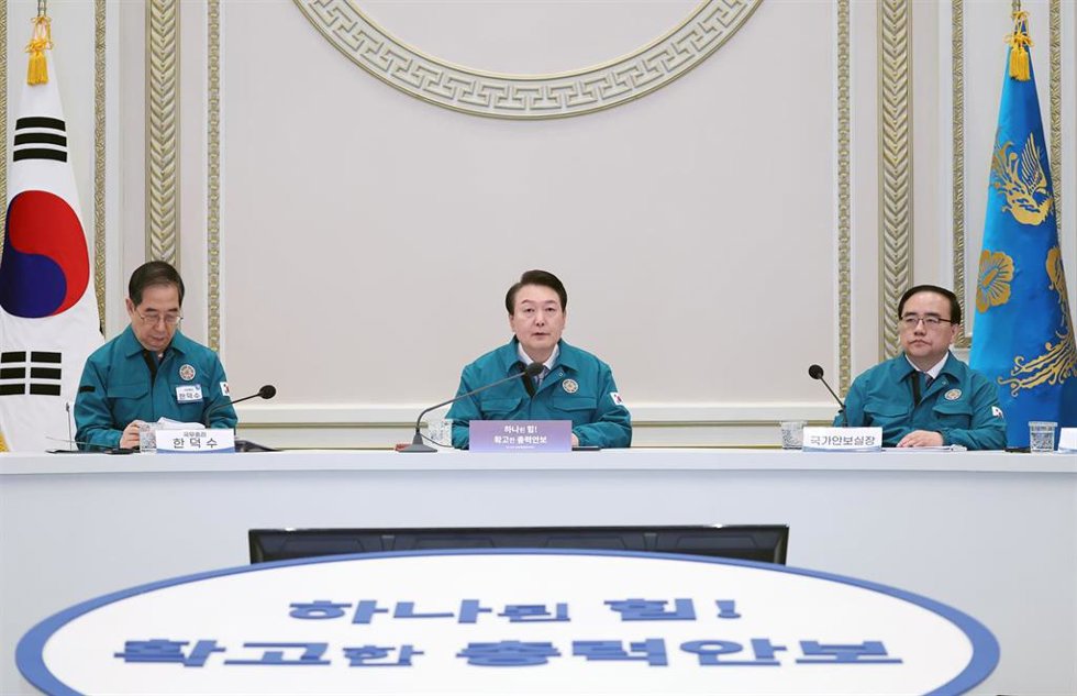 El presidente de Corea del Sur, Yoon Suk Yeol, en Seúl