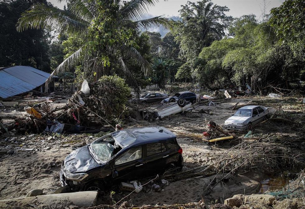 Archivo - Imagen de archivo de los efectos de las lluvias en Kuala Lumpur, Malasia