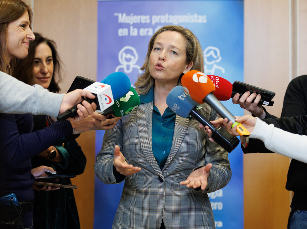 La vicepresidenta primera y ministra de Asuntos Económicos y Transformación Digital, Nadia Calviño.