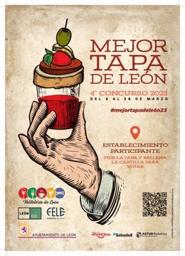 Cartel de la cuarta edición de la 'Mejor tapa de León'
