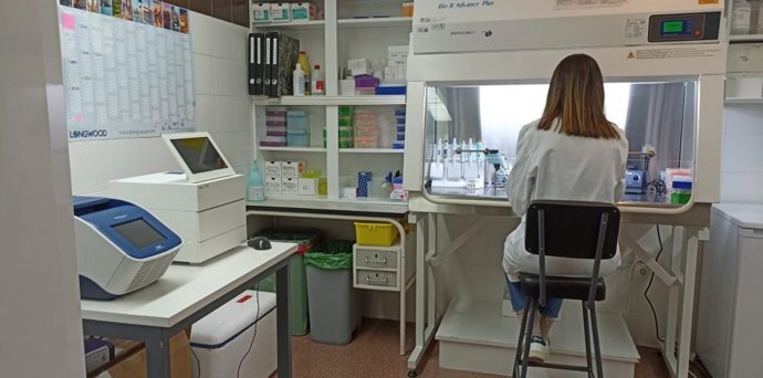 Zona de trabajo de secuenciación.