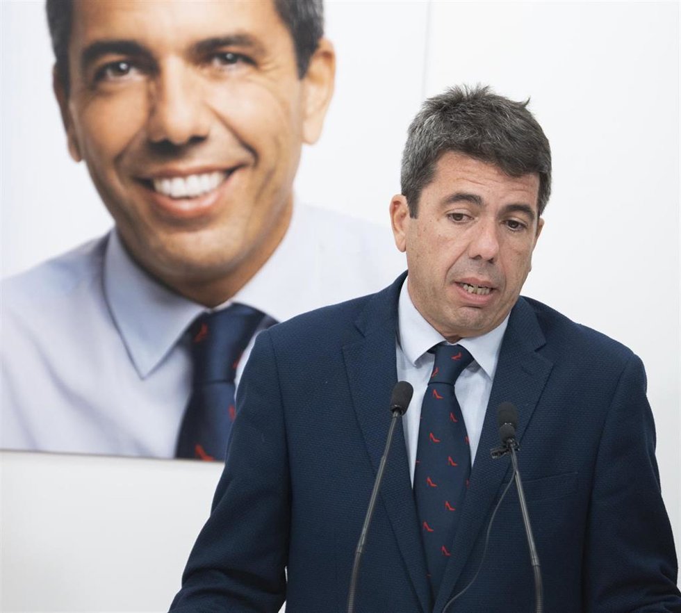 Agua.- Mazón a Puig sobre el Tajo-Segura: "Hay que apretar puños y dientes" en defensa del trasvase