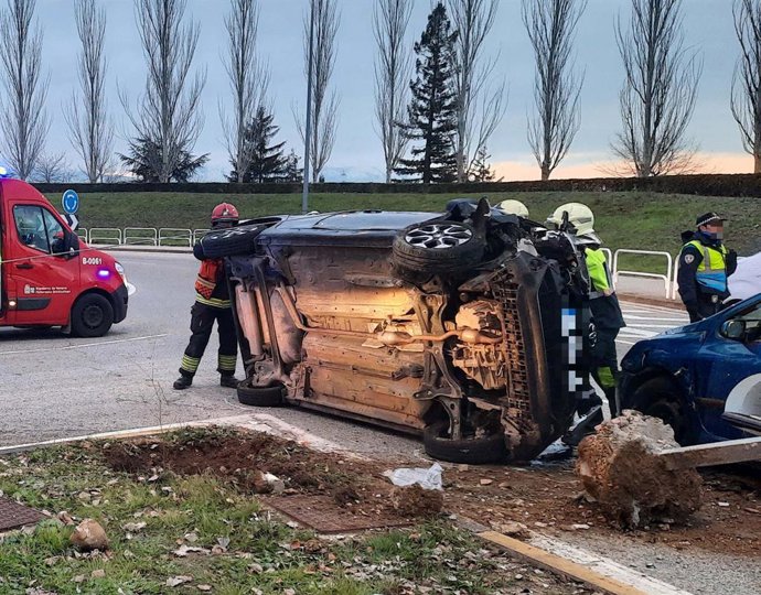 Imagen de un accidente de tráfico.