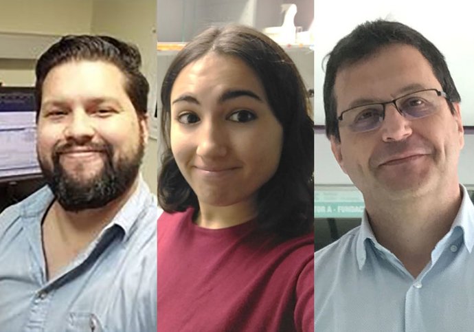 Pie de foto: (De izquierda a derecha). Jorge Espinosa, Águeda Blázquez y Rubén Artero.