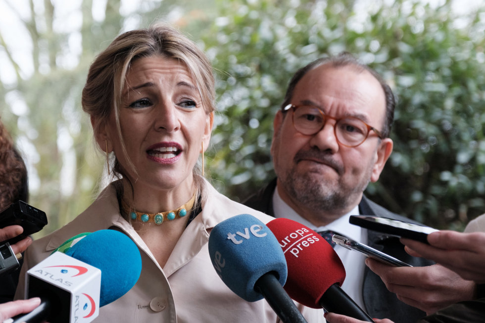 La vicepresidenta segunda del Gobierno y ministra de Trabajo y Economía Social, Yolanda Díaz, a 6 de marzo de 2023